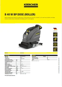 اسکرابر صنعتی مدل B 40 C EP