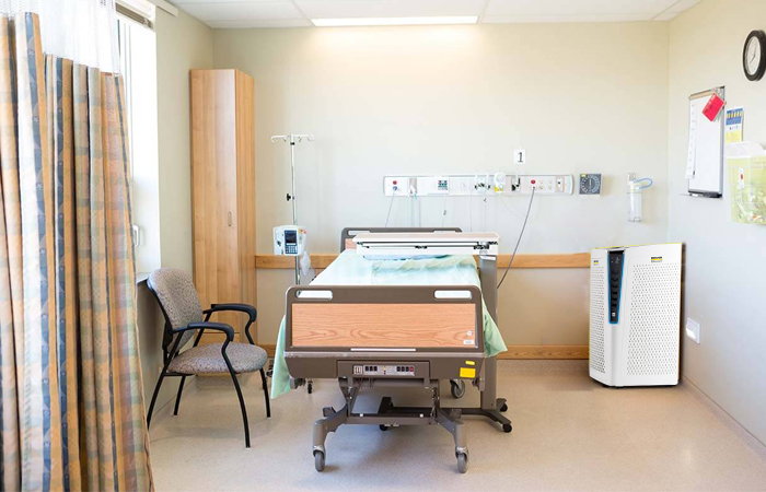 دستگاه تصفیه هوا AF100 در بیمارستانها و مراکز بهداشتی